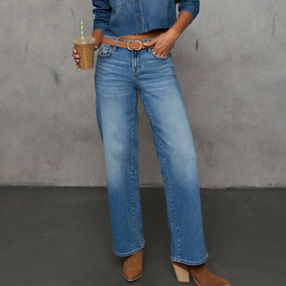 Vici Denim - Tisla Super Stretch Straight Leg Relaxed Jeans – VICI